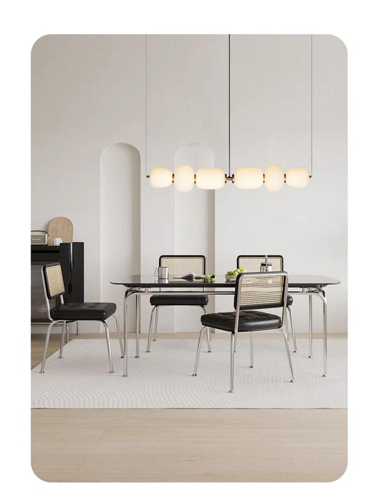Wabi-Sabi Style Nordic Glass Pendant Light for Japanese Modern Minimalist Decor