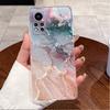 Forest, Snow Mountain Pattern Phone Cover For Infinix Note 12i 2022 Jelly Color Clear Case Soft TPU Shockproof Protective Casing