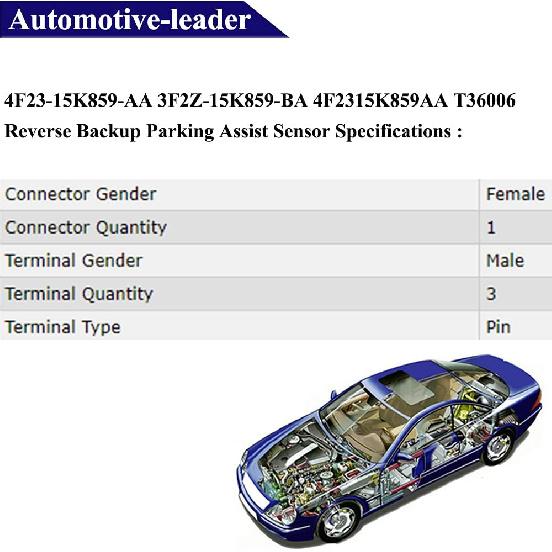 4 Peças Sensor de Estacionamento de Ré 4F2315K859AA 3F2Z15K859BA Sensor de Assistência de Estacionamento Sensor de Objeto no Para-choque para Ford F150 F250 F350 E150 E250 E350