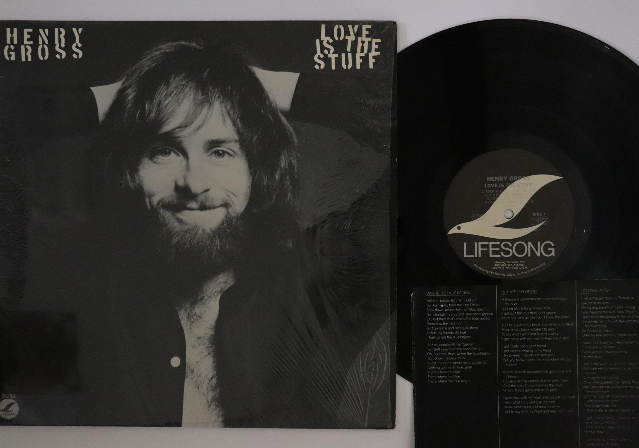 

LP Record HENRY GROSS - Love Is The Stuff JZ35280 LIFESONG 1978 US Rock Used