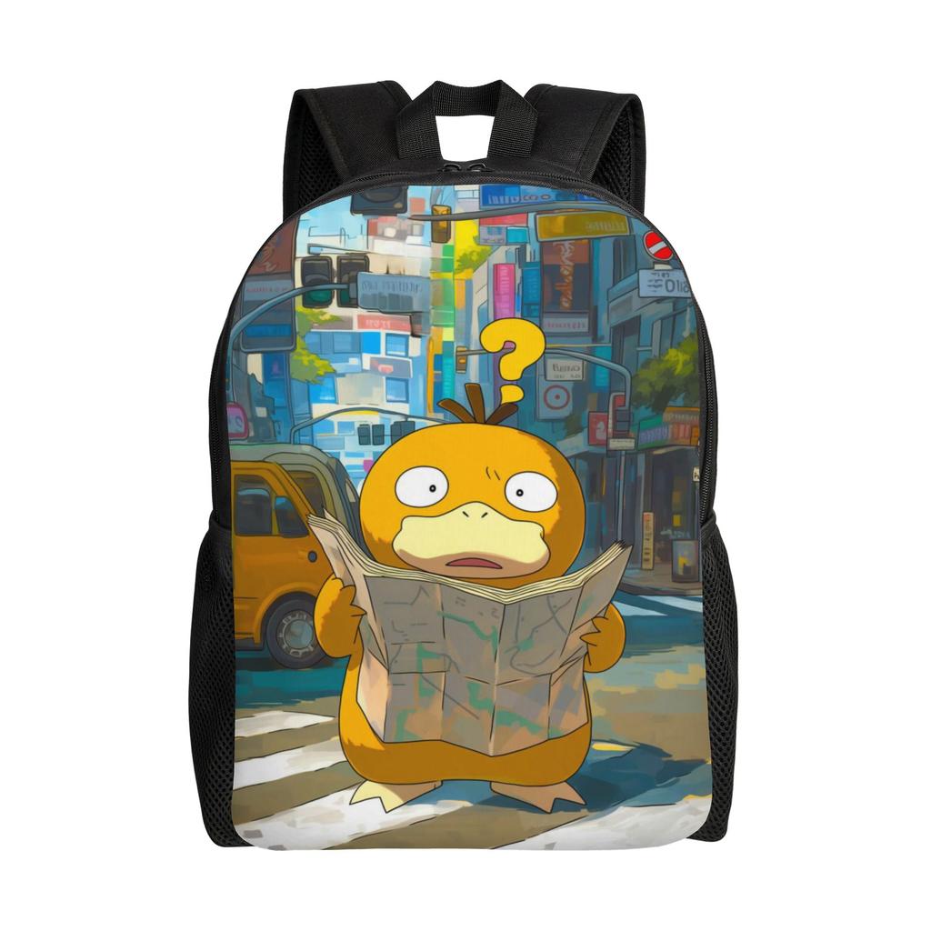 Pokemon Backpack Ita Bag  Mochila Daily Office Work Retro Washable Rucksack