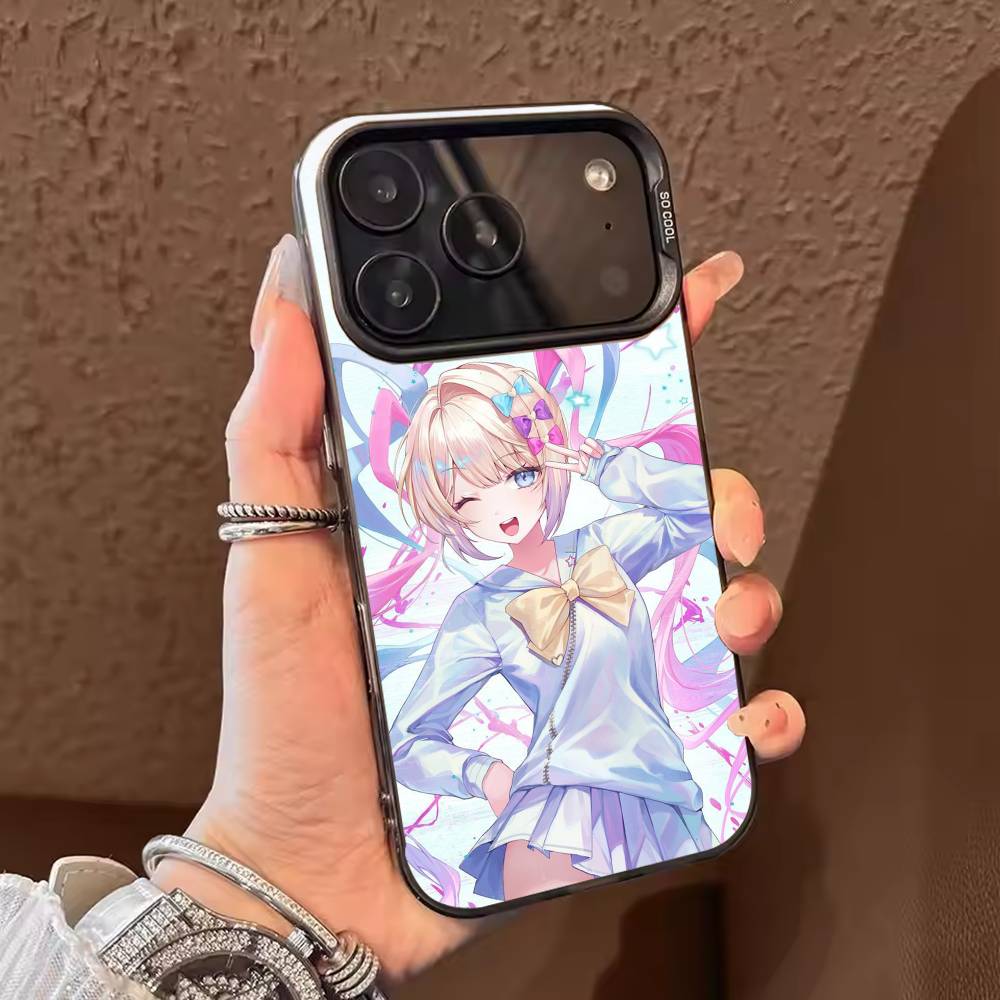 Needy G-Girl Anime Overdoses Phone Case For iPhone 17,16,15,14,13,12,11,Pro Max,Plus Candy Silver Cover