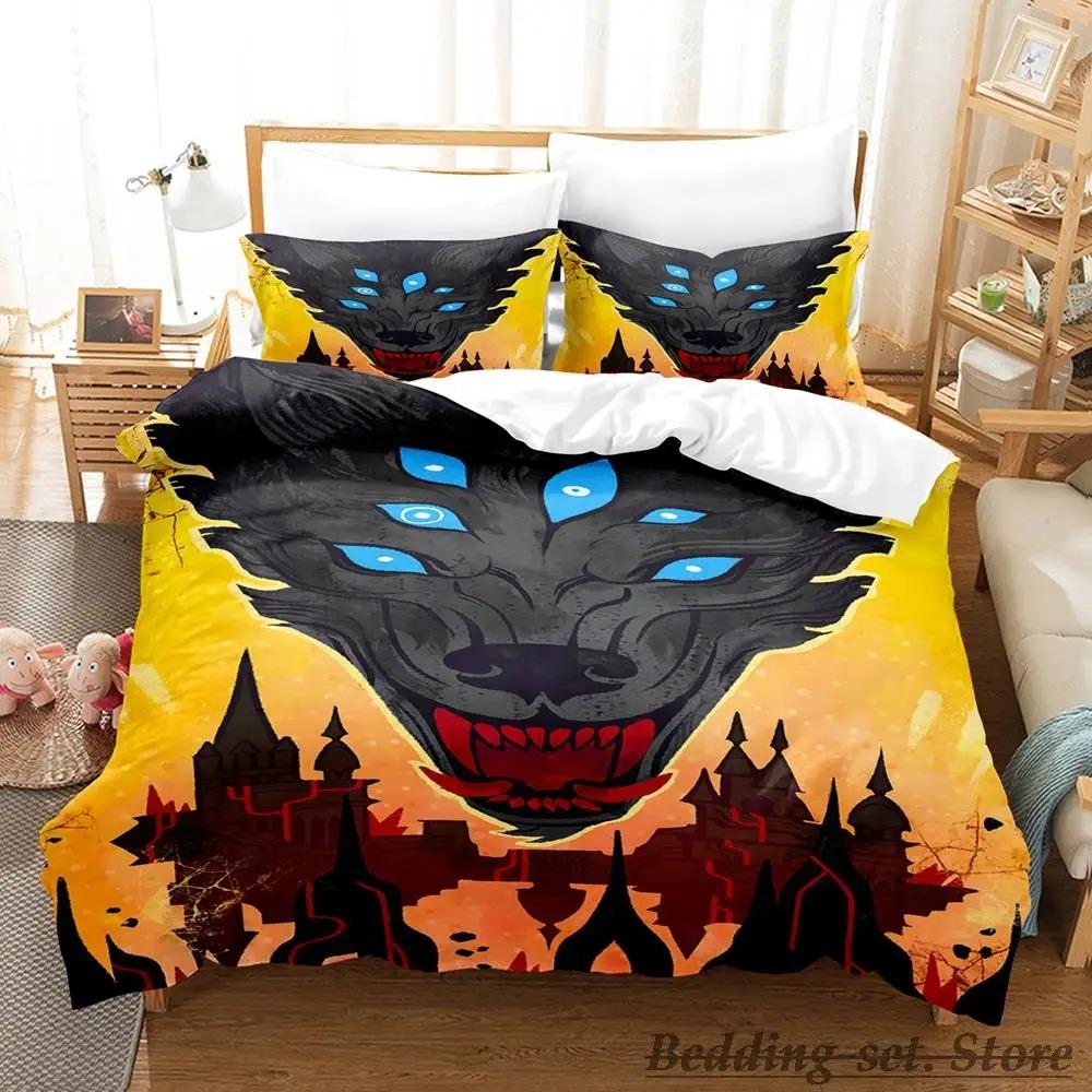 

SkinFriendly Modern Single Twin Full Queen King Dragon Age Dreadwolf Size Bed Aldult Kid Bedroom Duvetcover Sets Anime Game Quilt Comforter (quilt)-EU Single(135*200cm)3pcs