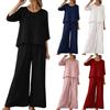 Women's Summer Fashion Casual Top And Pants Set