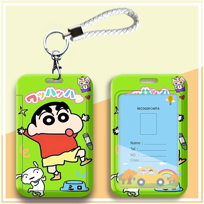 Crayon Shin-chan Cartoon Student ID Lanyard & Badge Holder