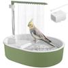 Papagei Automatische Dusche Haustier Vogelkäfig Badezimmerwanne Brunnen USB Elektrisch Zirkulierender Wasserhahn Spielzeug Haustier Vogel Badewanne Reinigungszubehör