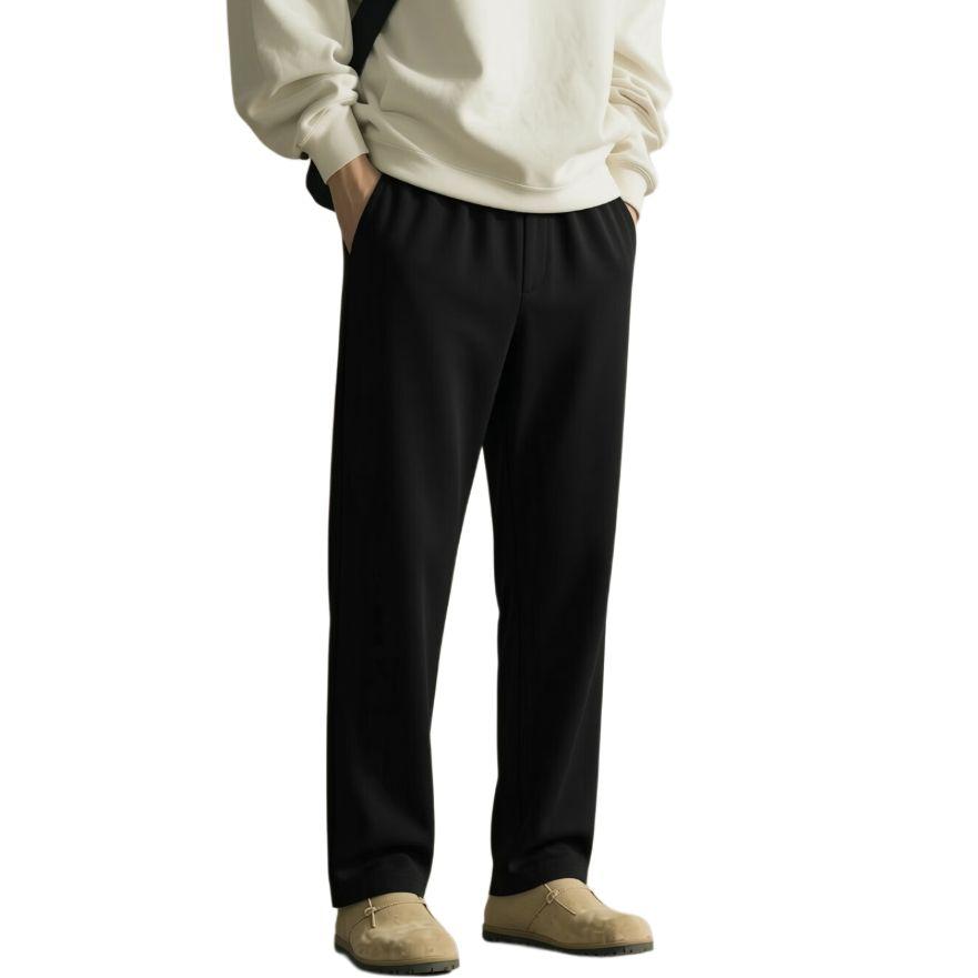 Adidas Simple Solid Color Lace-Up Mid-Rise Casual Pants Men bottoms KQ5308