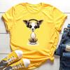 Stampa Mamma Chihuahua T-shirt da Donna Estate Nuova Moda T-shirt Divertente Design Cane Bella Ragazza T-shirt Tee Shirt Femme