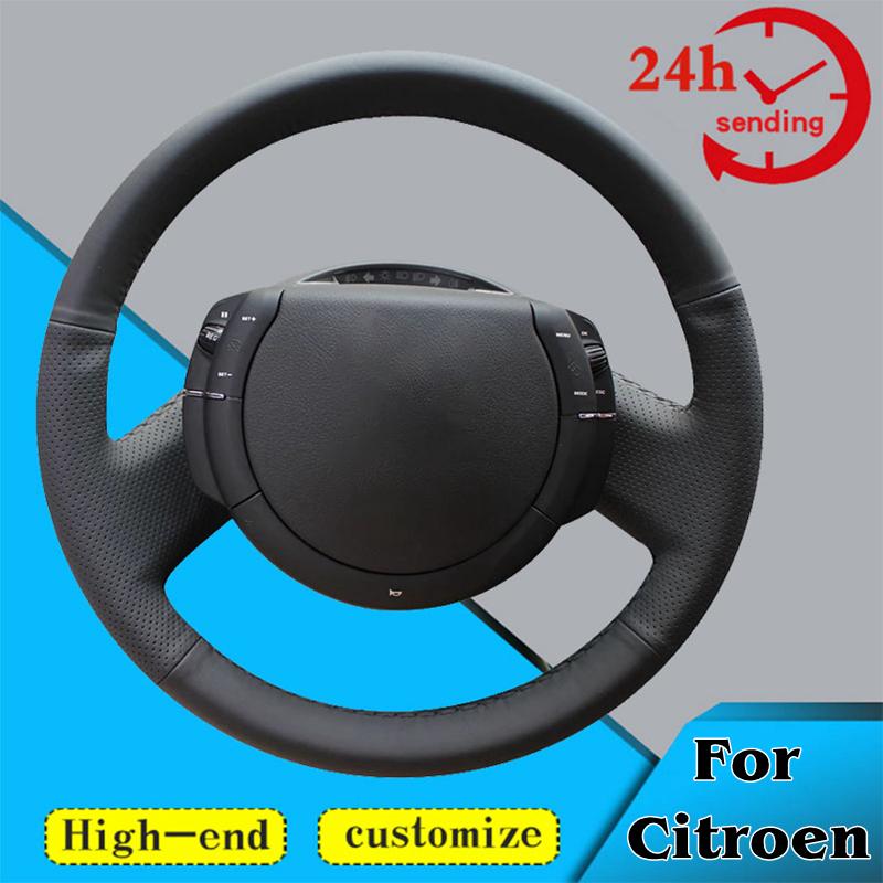 

Оплетка рулевого колеса автомобиля на заказ, 100% подходит для Citroen Triumph C4 2005 2006 2007 2008 2009 2010 Авто Интерьер