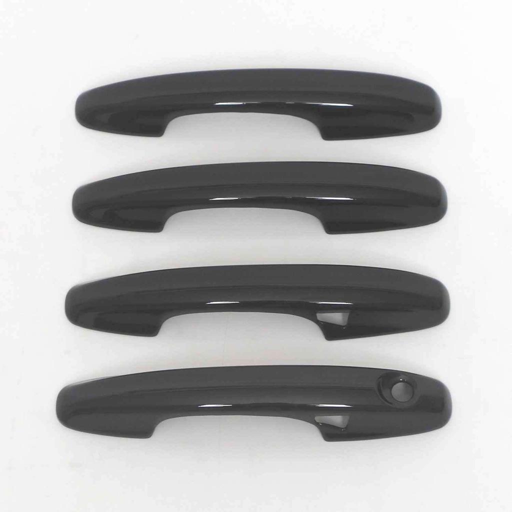 For Ford Focus      ABS Chrome Carbon Fiber Glossy Black Car Door Handle Cover Trims Car Styling Accessories