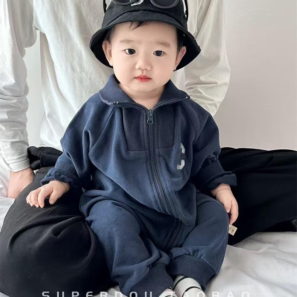 

Супер милый флисовый комбинезон для малыша - Повседневный наряд на осень/зиму и весенний ромпер для ползания 66cm