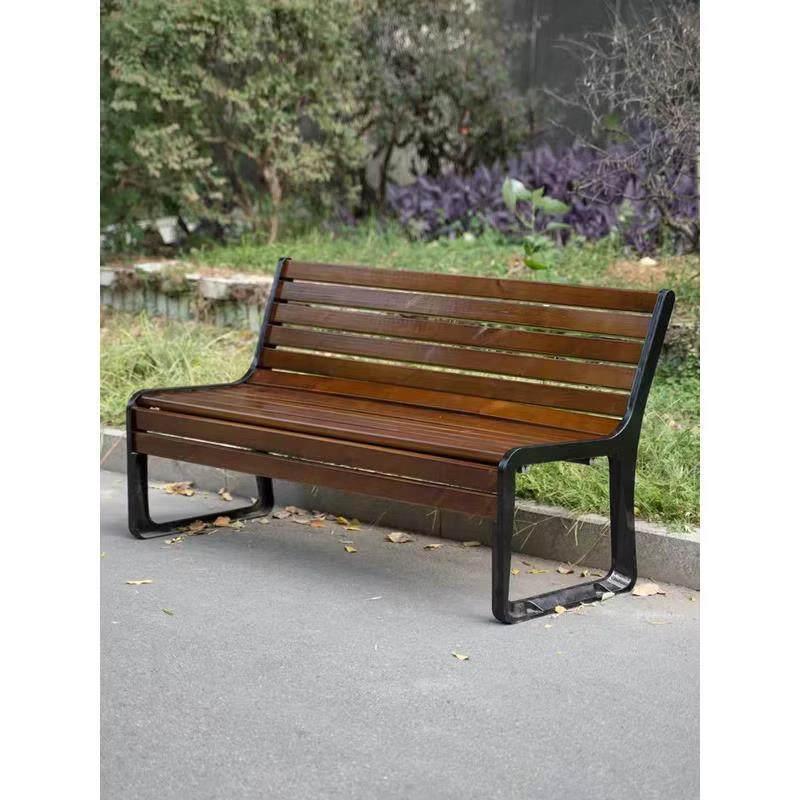 Jundingying 120cm Solid Anti-corrosion Wood Backless Bench