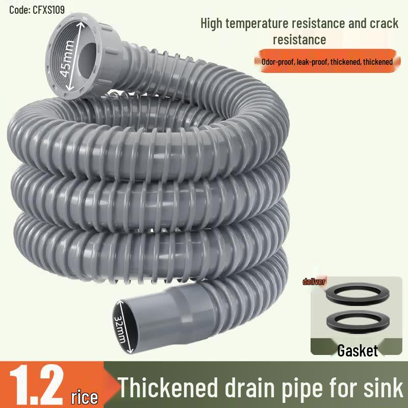Odor-Proof Kitchen Sink Drain Pipe