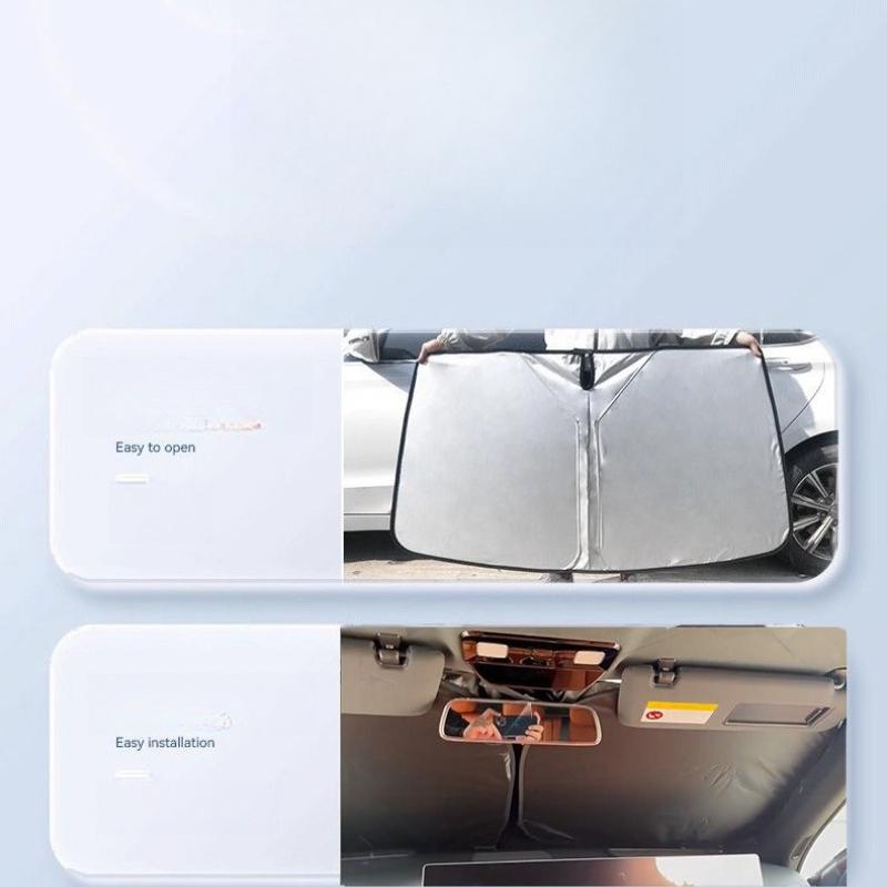 Für Seat Leon Cupra Ibiza Altea Exeo Formelauto Windschutzscheiben-Sonnenschutz Blocker Reflektor Fensterblende Schutzabdeckung Faltbar 1 Stück