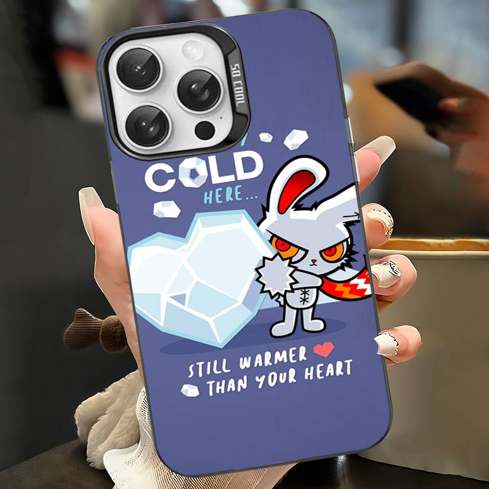 

Аниме B-Bloody Bunny Чехол для телефона Для IPhone 17 16 15 14 11 12 13 Pro Max Plus Pro Цветной Серебристый Чехол iPhone 12