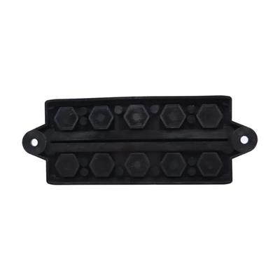 Power Distribution Busbar with 300A Rating M6 Terminal Block for Automotive Marine Use Nylon Stainless Brass Materials