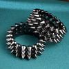 Three-row Rivet Cone Bracelets Y2K Jewelry Goth Rock Bangle Cool Punk Style Bracelets  Hip-hop