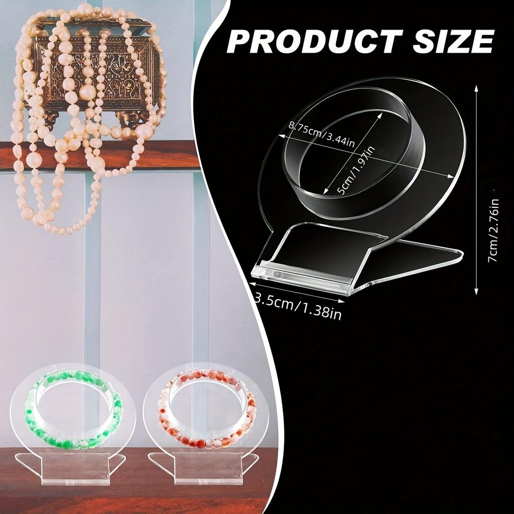 5pcs Elegant Acrylic Bracelet & Watch Display Stand Set -  Perfect Gift for Jewelry Making Display & Packaging Supplies, Beading