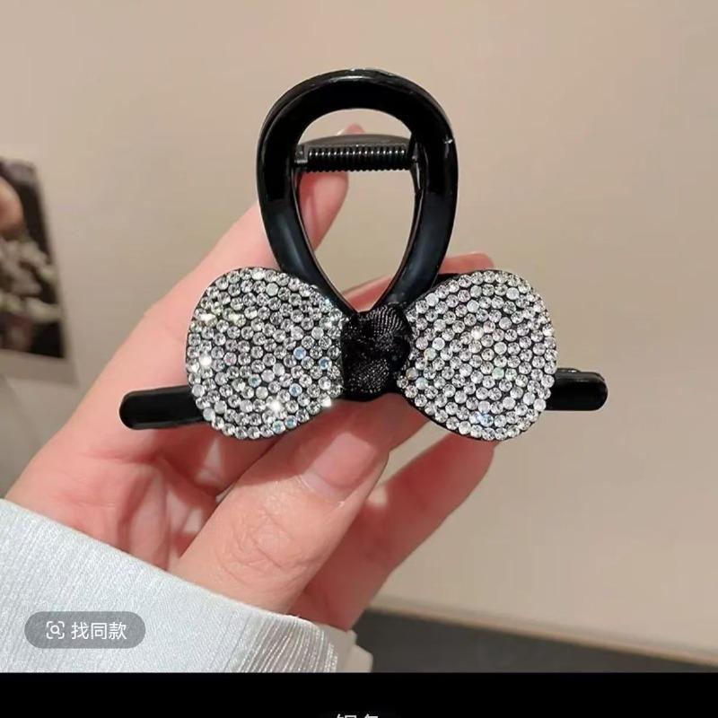 

Princess-style Bow Hair Clip with Versatile Shark-shaped Clip for All Occasions срібний