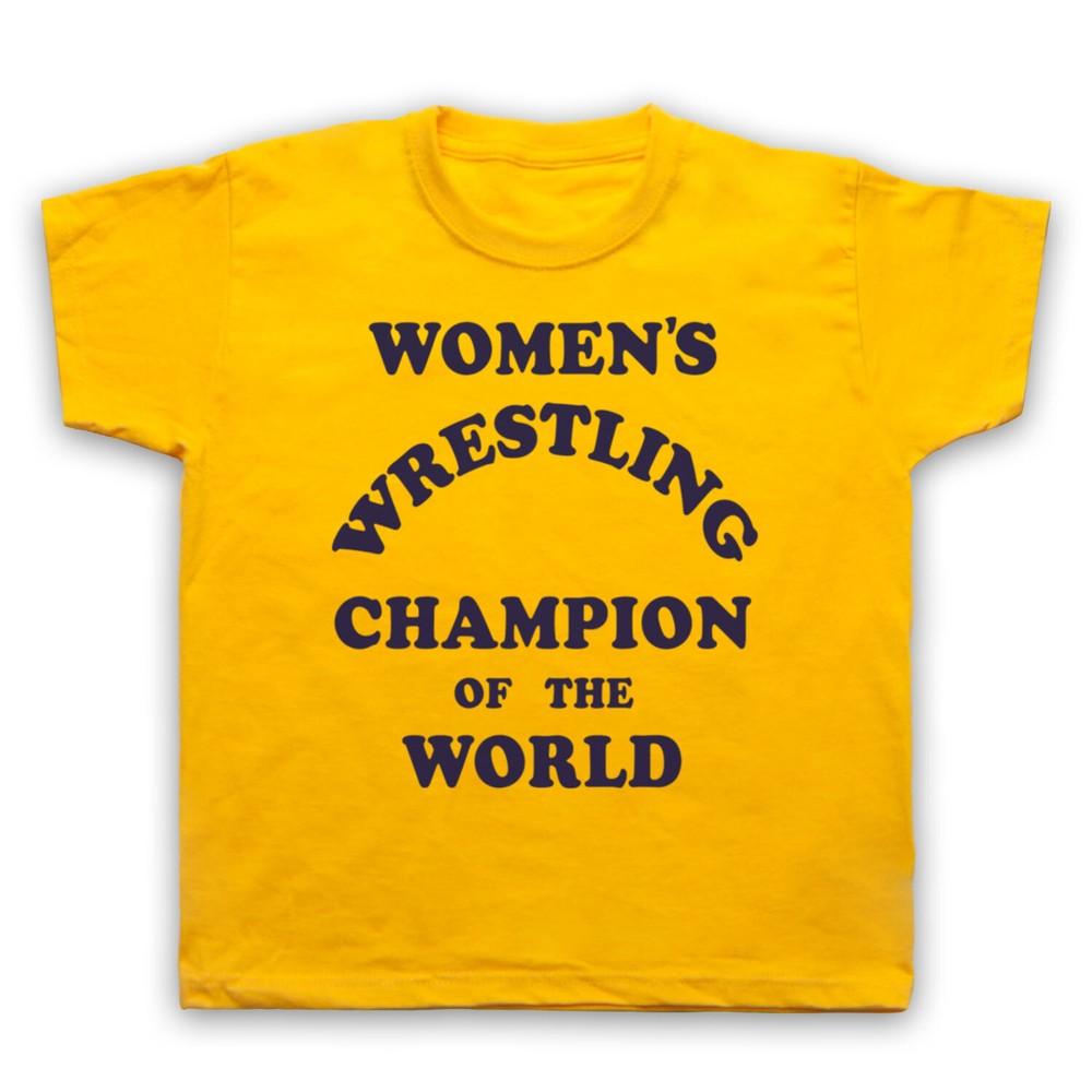 Women'S Wrestling Champion Of The World Funny Comedy Kids Childs T-Shirt