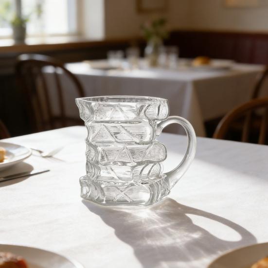 Glass Coffee Mug Stacked Book Design 420mlHeat-Resistant Tea Cup 420ml Microwave Safe Dishwasher Safe Gift for Book Lovers And Collectors