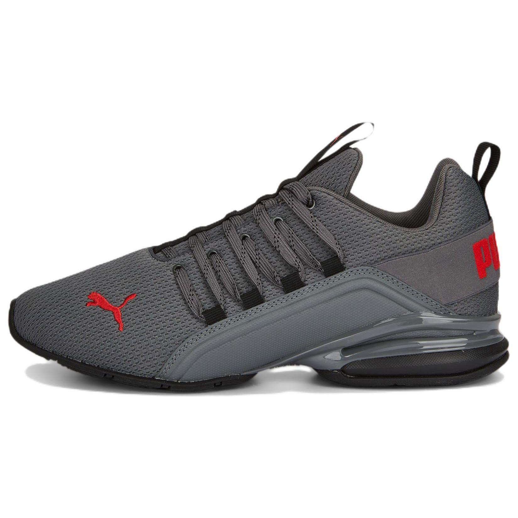 Puma Axelion Refresh Grey Red Men Sneakers Black Cool-Dark-Grey 377911-02 42