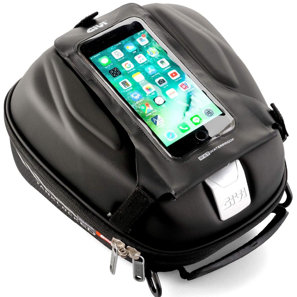 GIVI Motorcycle Tank with Security Key and Smartphone Tank Lock ST605 97515 Bag, 5L, Holder,