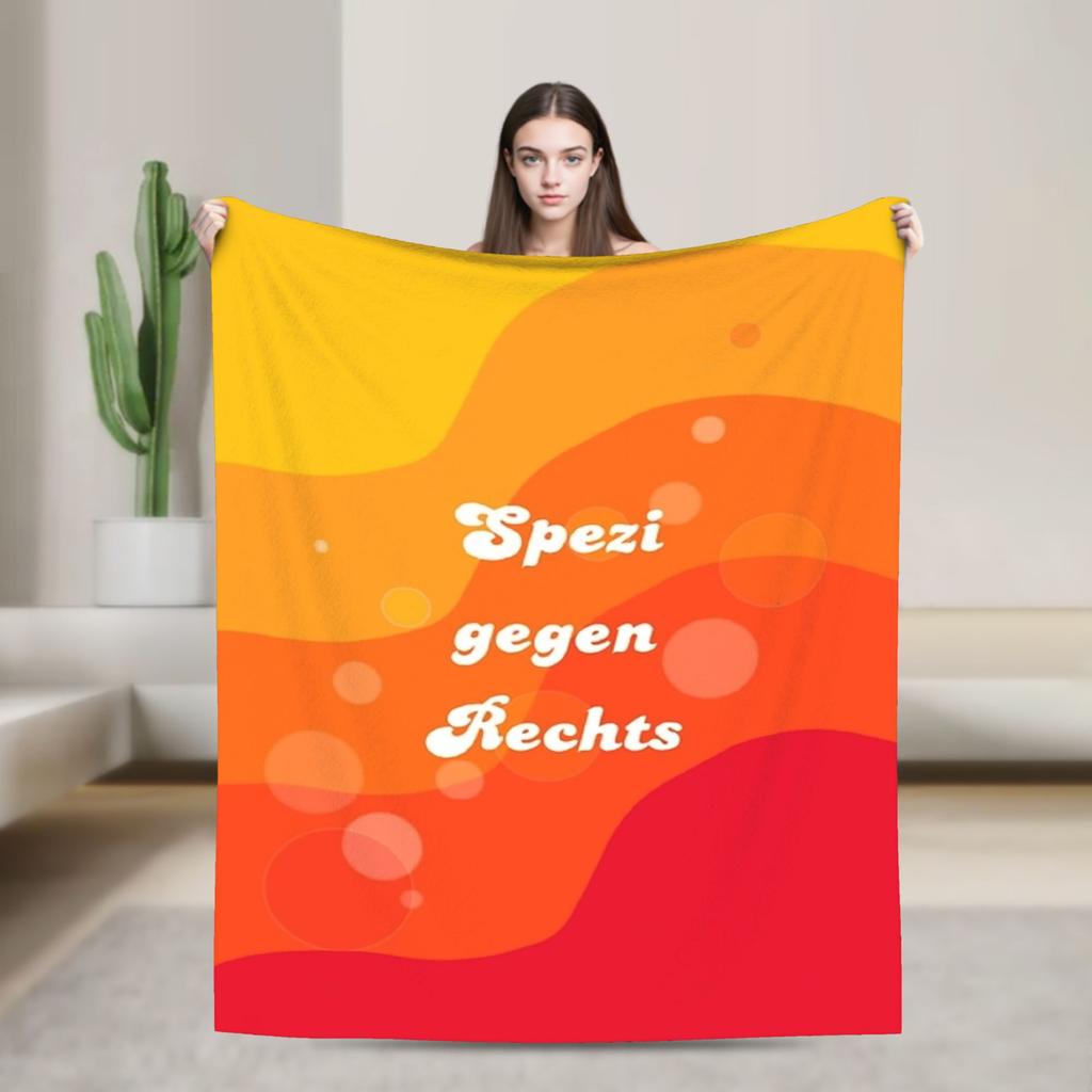 Paulaner Spezi Deka Kvalitní Teplá Měkká Ložní prádlo Přehozy Zima Studenti Venkovní Potisk Přehoz