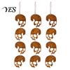 Retro Halloween Decoration Skull Hanging Ornaments, Metal Garden Sign, Decorative Fun Yard Sign Shaped Tags for Indoor Outdoor Decor Festive