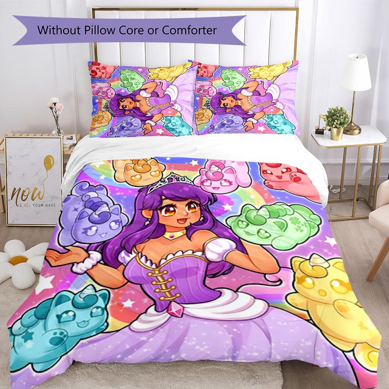 Set Biancheria da Letto 3 Pezzi Pixel Game Chiusura Copripiumino Include 1 Copripiumino & 2 Federe per Tutte le Stagioni Camera da Letto Casa Arredamento Stanza dello Studente