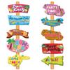 Hawaii Summer Themed Beach Party Paper Cartoon Pattern Signage Props Decoration
