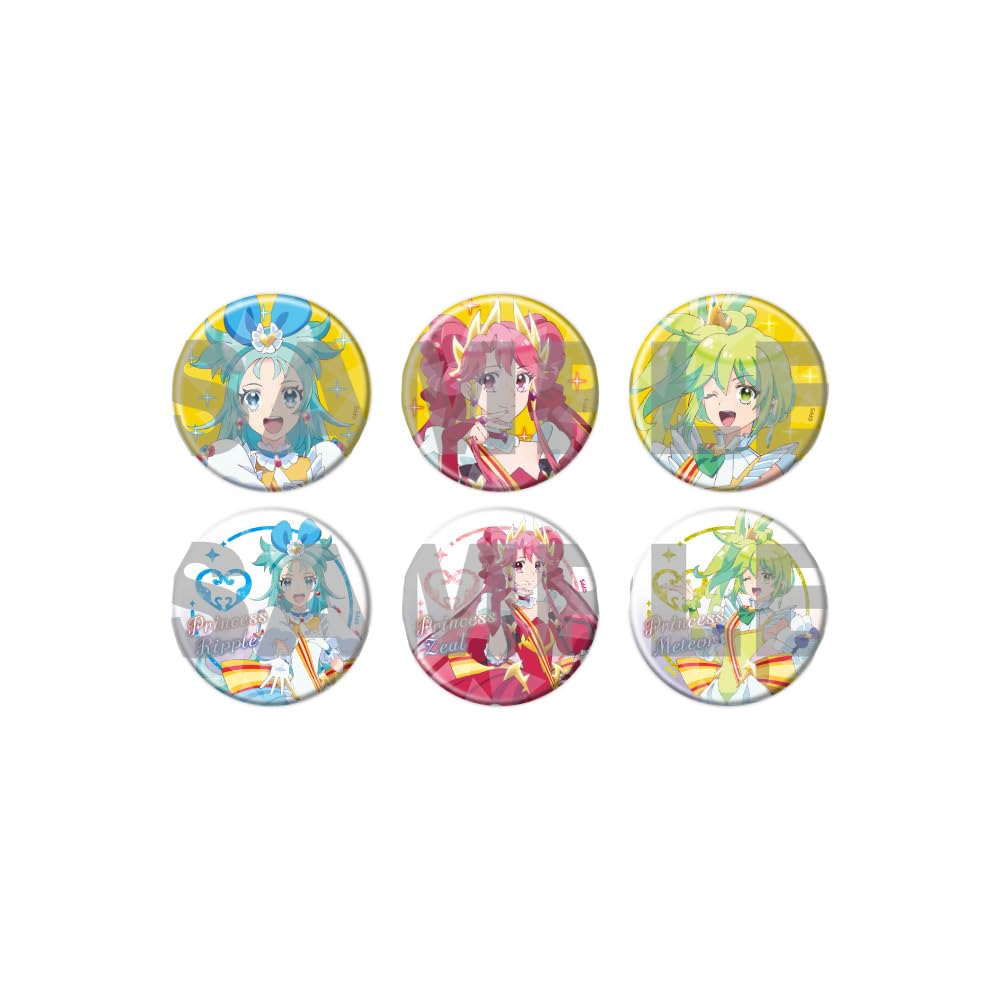 ТВ Аниме  Оркестр Принцессы  01 [Оригинальная Иллюстрация] Голографическая Значок-Банка [57 мм] Полный Набор из 6 Наборов в Коробках