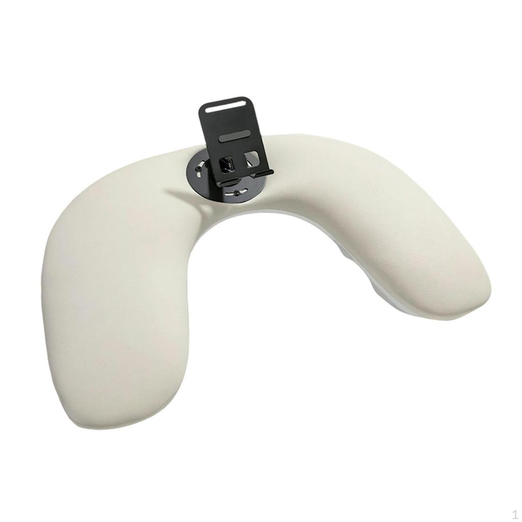 Nail Arm Rest U Shape Hand Cushion Manicure Stand Ergonomic PU Leather Removable Support Comfortable