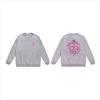 Unisex lässiger übergroßer Rundhals-Pullover mit Schriftzug-Print leichter Baumwoll-Hoodie