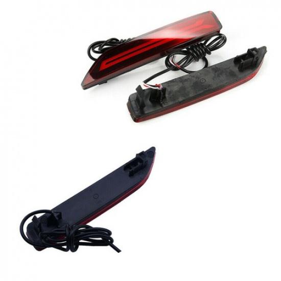 

2x Red LED Rear Bumper Reflector Turn Signal Brake Tail Light Lamp For Honda CRV