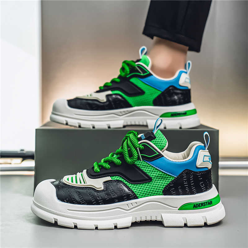 Platformed Thick Heeled Shoes For Walking Vulcanize Men's Golf Sneakers Sports And Leisure Comfortable Krasofka Super Cozy