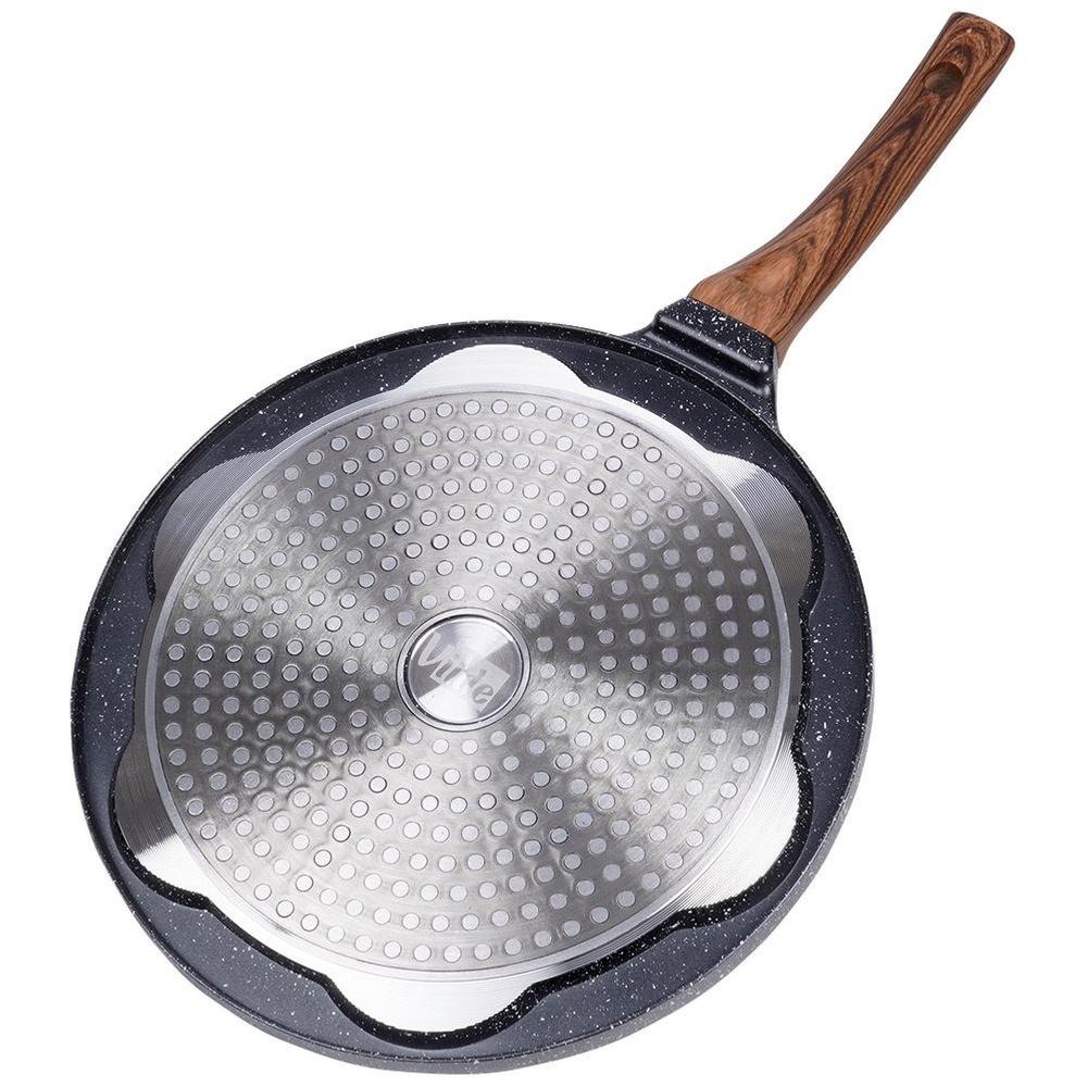 Granite egg pan 7 holes BLACK&WOOD 26 cm
