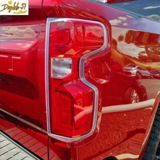 Chrome Rear Tail Light Lamp Cover Trim Fit For - Chevy Silverado 1500