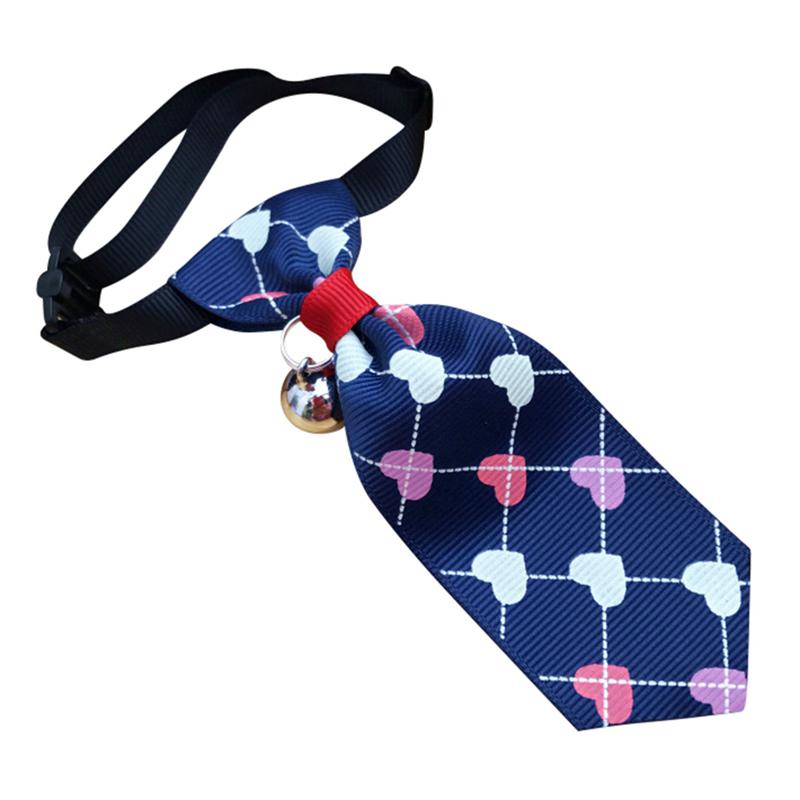 Collar de Corbata para Perro Mascota Estilo Británico Corbata Ajustable con Campana para Decoración