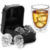 Ice Cube Tray - QF09261 - Skull - Silicone - BPA-Free - Dishwasher Safe