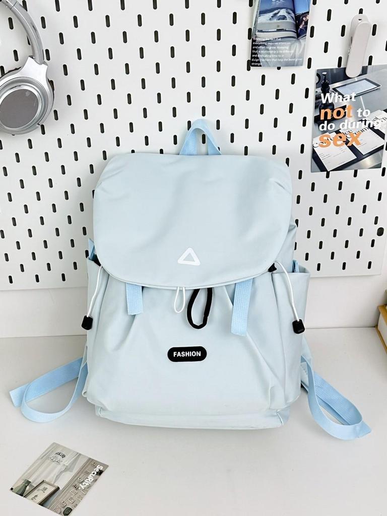 Trendy Cross-Border Color-Block Backpack – Large & Small Sizes for Casual Travel