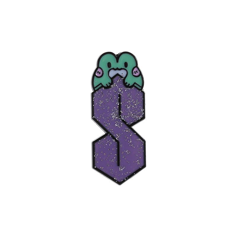 Cool S Crew Symbol Enamel Pin Funny Cartoon Metal Brooches Lapel Backpack Badge Accessories Jewelry Gift for Friends