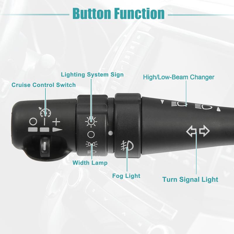 X Autohaux Car Steering Column Turn Signal Switch Cruise Control Switch 25743472 for Cadillac CTS SRX 2004-2007 Auto Accessories