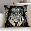 Horror TTomieS Cushion Cover Breathable and Skinfriendly Linen Pillowcase Square Removable and Washable Cushion