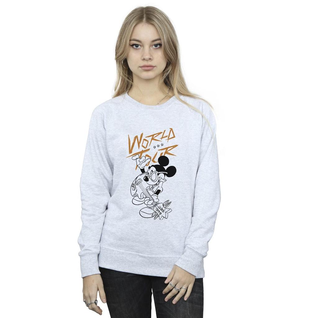 Disney Womens/Ladies Mickey Mouse World Tour Line Sweatshirt