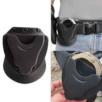 Tactic Handcuff Holder Handcuff Case Waist Holster Pocket Shackles Cuffs Pouch Fit Standard Handcuff Hunting Parts