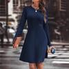 Fall Winter New Pure Knit Long Sleeve Fashion Slim Fit Sweater Dress