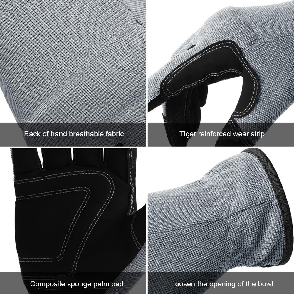 1 pereche de mănuși de grădinărit imitație microfibră multifuncțională, cu ecran tactil, respirabil, rezistent la uzură, mănuși de protecție a muncii