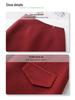2024 Women's High Waist Red Angora Tweed Bodycon Midi Skirt - New Autumn/Winter Style