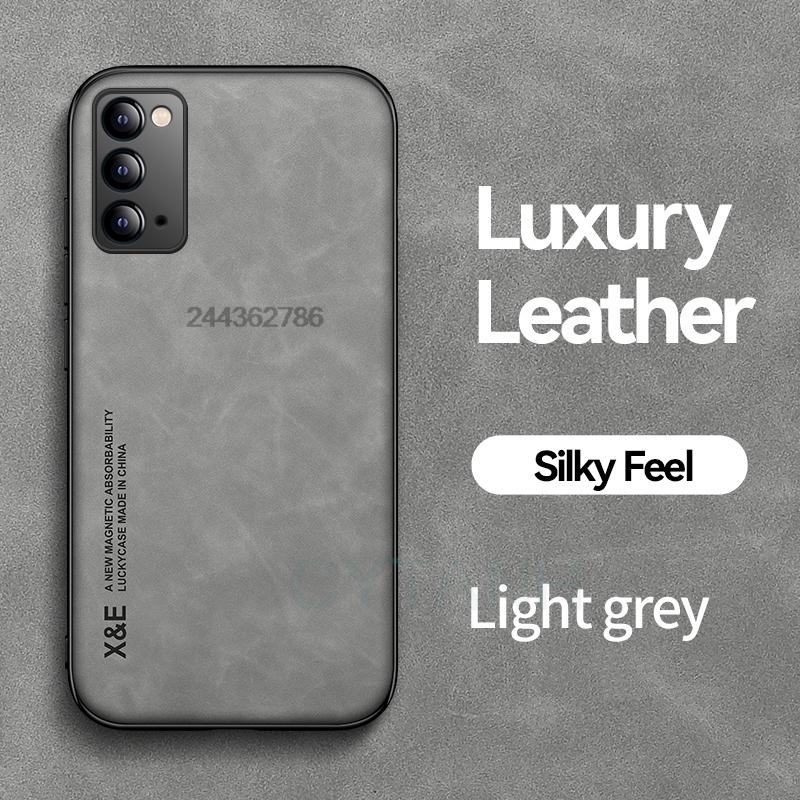 Back Cover For Samsung Galaxy Note 20 Ultra Silicone Soft Protection Cases Slim Hard Magnetic Suede Leather Case Phone Shell